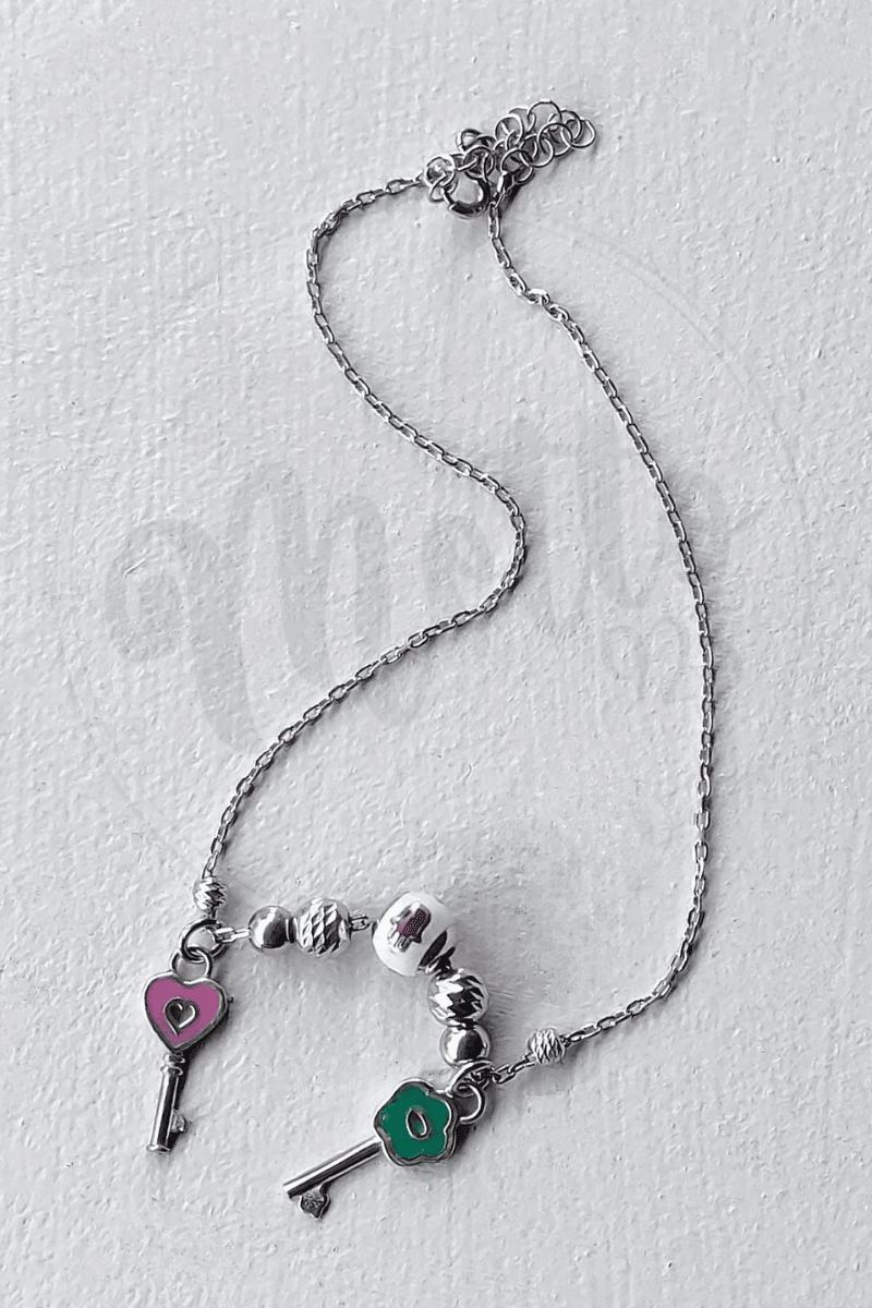 İthal Mineli Charm Figürlü İthal Halhal