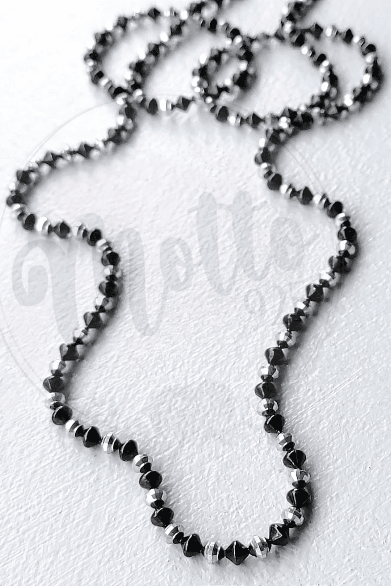 İthal Inception Kalem İşi Zincir (Black&White Rodium)