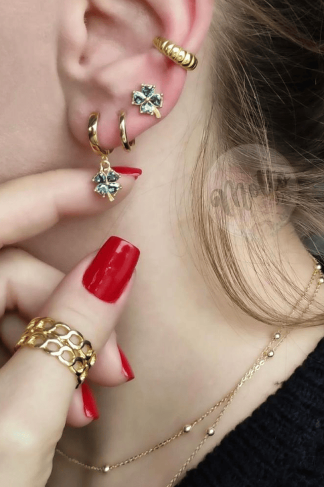 Vintage Klasik Model Earcuff Küpe