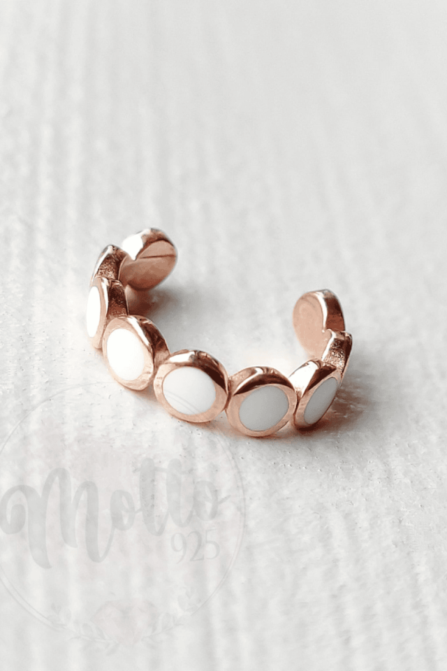 Mineli Daire Form Earcuff Küpe